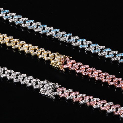 Iced Out Cuban Link Necklaces Pendant QK-200415