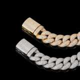 15mm Width Cuban Link Chain Bracelet Bracelets QK-303849