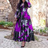 New Print Women Long Dress Dresses SC201728