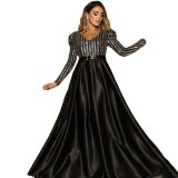 Women Deep V Big Swing Sexy Long Party Dress Dresses SC8039410