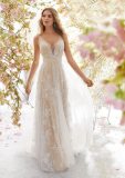 Women V Neck Sleeveless Beach Wedding Dresses  Sc92738