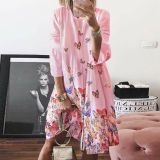 Print Floral Dress Midi Bandage Sundress Beach Dresses SC816273