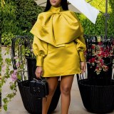 Elegant Women Long Sleeve Fashion Party Dress Dresses H985465