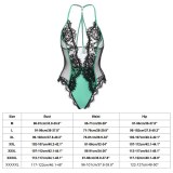Sexy Hollow Lingerie Neck One-piece Lace Perspective Deep V Underwear 124051