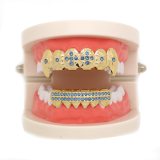 Colorful Iced Out Punk Dental Rhinestone Teeth Grills XHYT101627