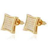 Fashion Punk Style Hip Hop Iced Out Men Earrings WGEH-100112