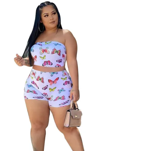 Strapless Backless Sleeveless Flower Print Bodysuits Bodysuit Outfit Outfits H102637