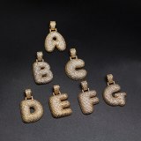 Bubble Letters Pendant  With Chains Hip Hop Necklace Jewelry Gifts ZMDZ12