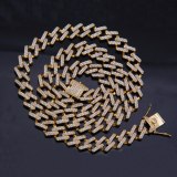 Hip Hop Cuban Link Chain Gold Silver Color Necklaces 1902839