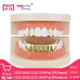 Factory Bottom Price Gold Color Mixed Design Fake Tooth Grills Set XHYT105061