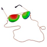Twist Metal Long Chains Sunglasses Strap Necklaces LA010213