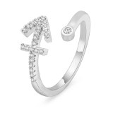 12 Constellation Finger Rings Fashion Jewelry For Women LR0603243