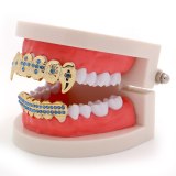 Colorful Iced Out Punk Dental Rhinestone Teeth Grills XHYT101627