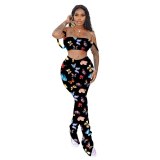 Letter Print 2 Piece Matching Bodysuits Bodysuit Outfit Outfits 6399