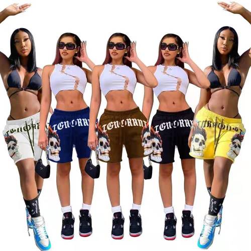 Summer Popolar Print Women Hip Hop Shorts QS502738