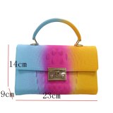 Graffiti Rainbow Jelly Purses And Handbags FB906374