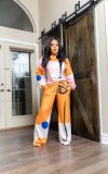 Women Print New Two-Piece Bodysuit Bodysuits Outfit Outfits Q570516