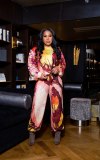 Women Print New Two-Piece Bodysuit Bodysuits Outfit Outfits Q570516