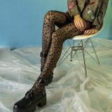 Leopard Print Pattern Breathable Stockings W07283