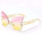 Female Hot Butterfly Metal Sunglasses 711324