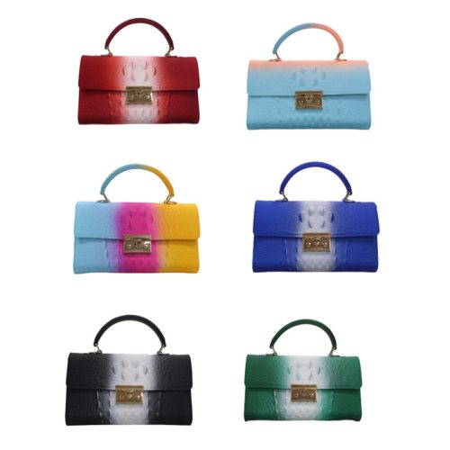 Graffiti Rainbow Jelly Purses And Handbags FB906374