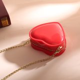Free Shipping Heart Shape Colorful PVC One Shoulder Bags JX905061