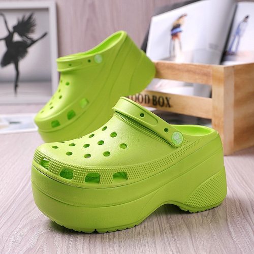 Summer Green Platform High Heels Sandals Fashion Slides 793104