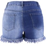 Sexy Women Summer Zipper Denim Jeans Shorts DK02738