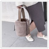 Vintage Women Bucket Bag Handbag Faux Fur Winter Bags 335-180617