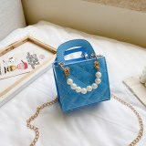 Female Pearl Small  PU Leather Handbags 261-996677