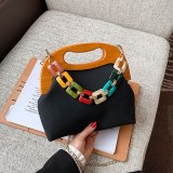 Vintage Matte PU Leather Women's Designer Handbags 194-202536