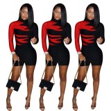 Fashion Women Printing High Waist Bodysuits Bodysuit Outfit Outfits FE089910