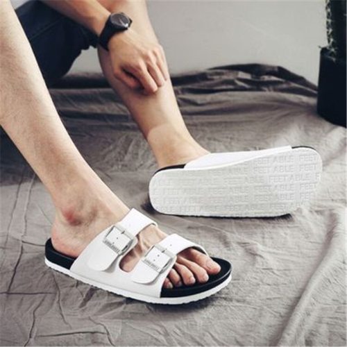 Men's Double Summer Beach  Slippers Casual Slides 12132
