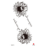 Waterproof Temporary Tattoo Sticker Tattoos Women Men XQB 241-280