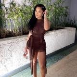 Women See-Through Mesh Sexy Dresses K20D1026273
