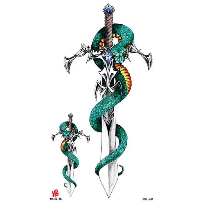 Waterproof Temporary Tattoo Sticker Tattoos Women Men XQB 241-280