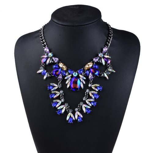 Bridal Maxi Rhinestone Pendant Necklace For Women 1231122