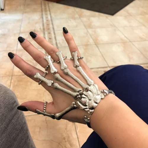 Women Halloween Skeleton Finger Bracelets 106sl1045/12