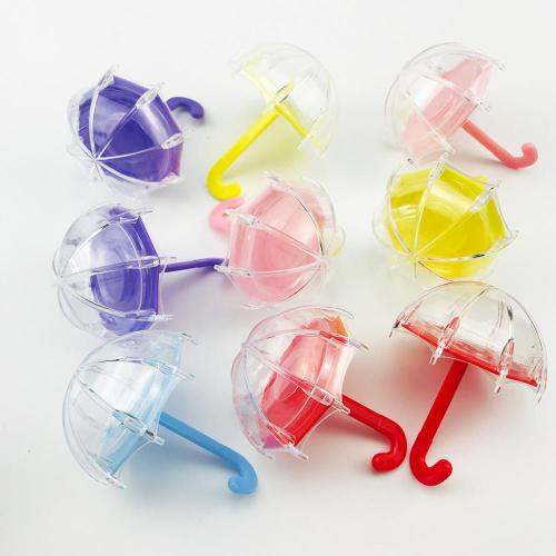 Colorful Transparent Umbrella Eyelash Packaging Boxes 00819