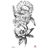 Waterproof Temporary Tattoo Sticker Tattoos Women Men XQB 241-280