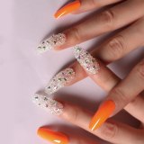 Transparent Drill Orange Removable Nail Patch SM1820084152