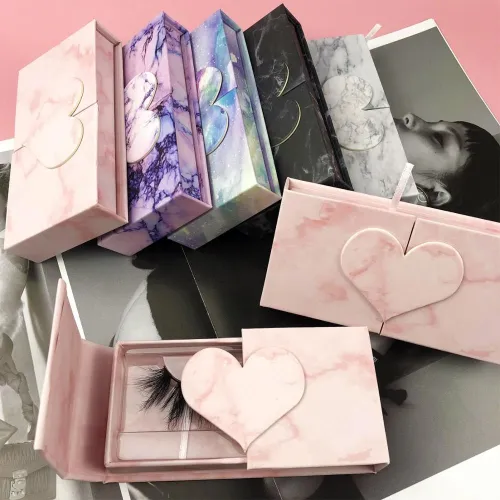 Eyelash Packaging Printing Love Pink Empty Lash Boxes