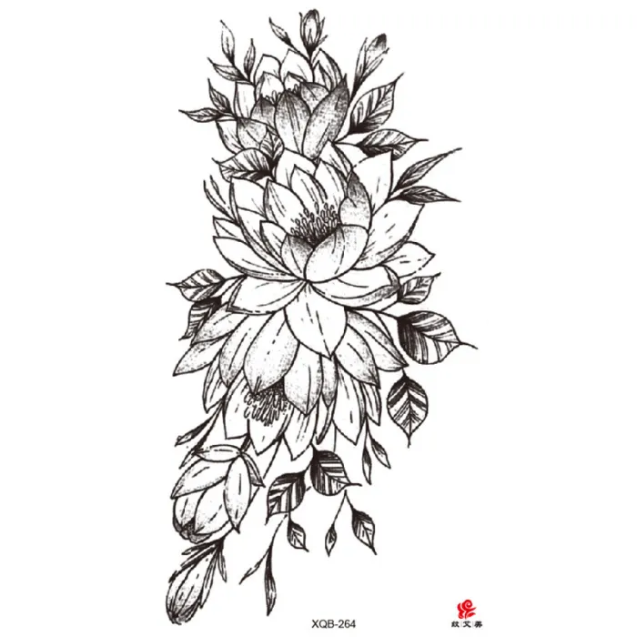Waterproof Temporary Tattoo Sticker Tattoos Women Men XQB 241-280