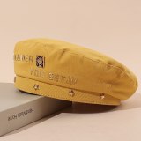 Golden Letter Women's British Painter Hat Berets 81829