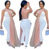 Women Beach Club Party Lace Up Bodysuits Bodysuit Outfit Outfits C362738