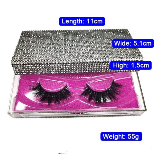 Crystal Eyelashes Packaging Boxes Fake 3D Mink Lashes