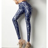 Snakeskin Printed Women Yoga Leggings High Waist Sports Pants BPT201627