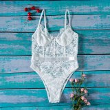 Sexy Lace Mesh Deep V Women Bodysuits Bodysuit Outfit Outfits P404859J