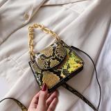 Fashion PU Leather Snake Print Handbags  jn165869