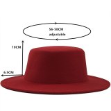 Women Simple Woolen Jazz Hats JX-10314